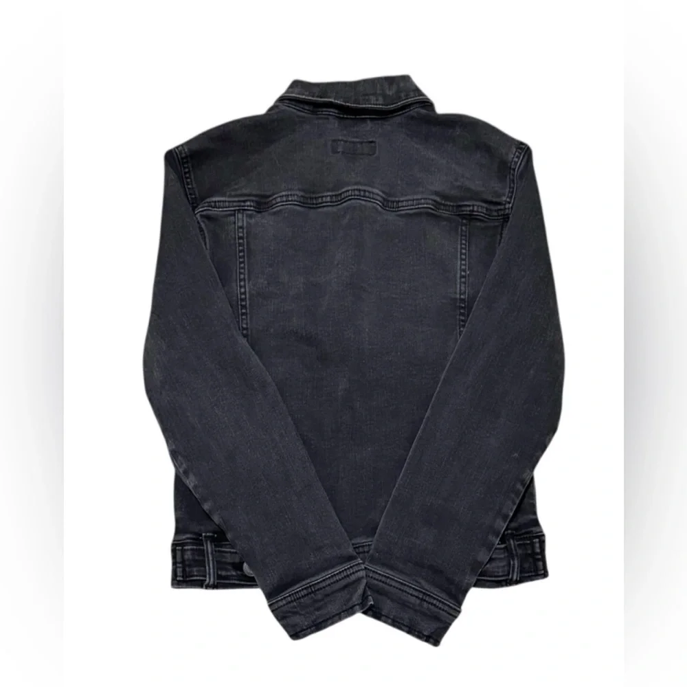 U.S.Polo Assn,Boys' distressed black denim jacket,size 10/12,Black Denim Jacket. - Picture 3 of 3